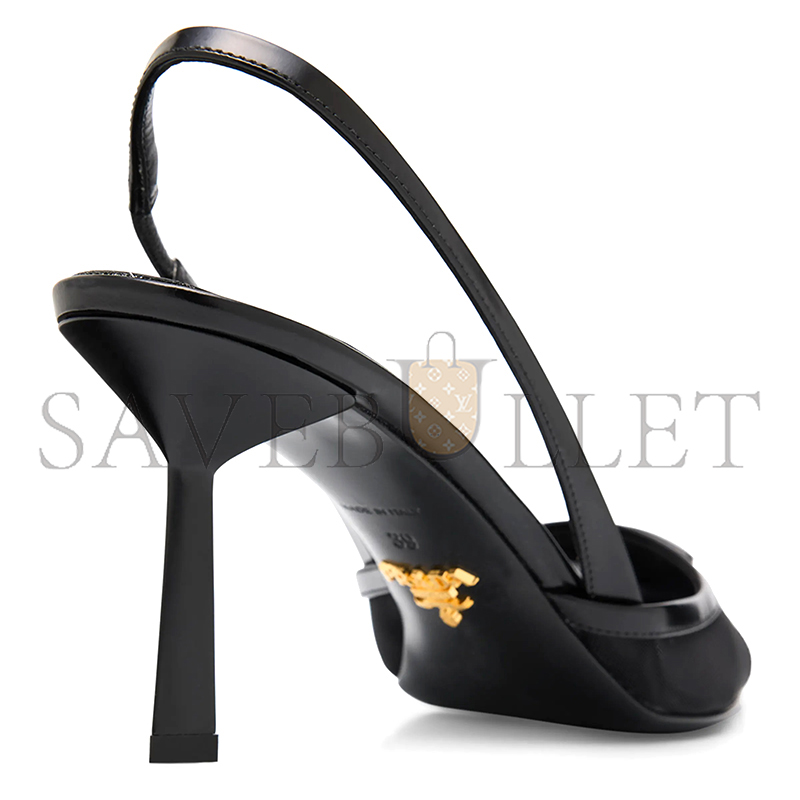 PRADA RETE NYLON MESH SLINGBACK PUMPS 1I891N